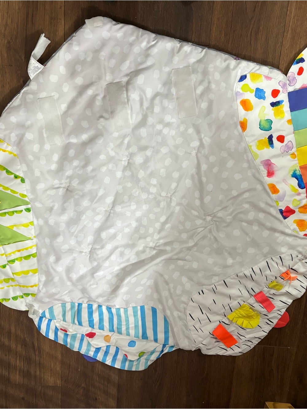 Kids Multi-Accent Bibs Set - White Base with Colorful Panels
